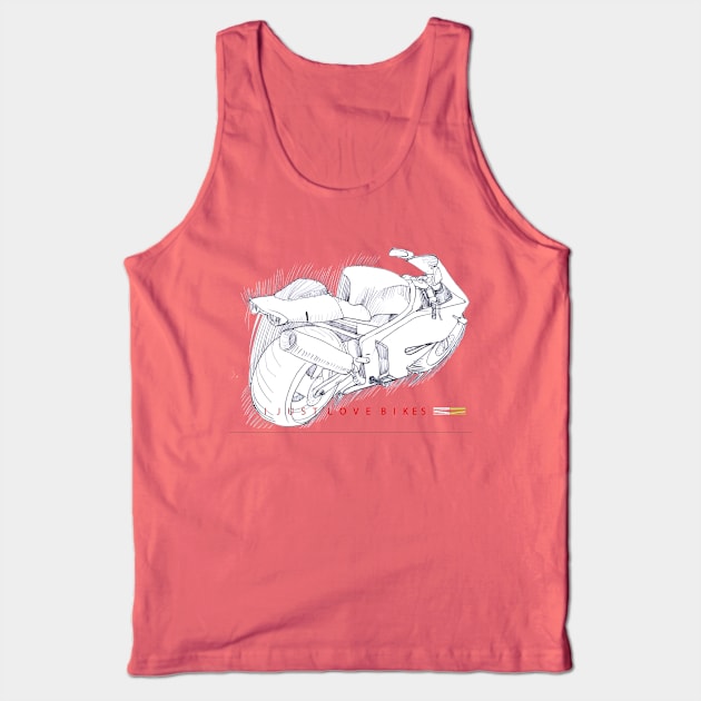 I JUST LOVE BIKE Tank Top by maratmirzaev